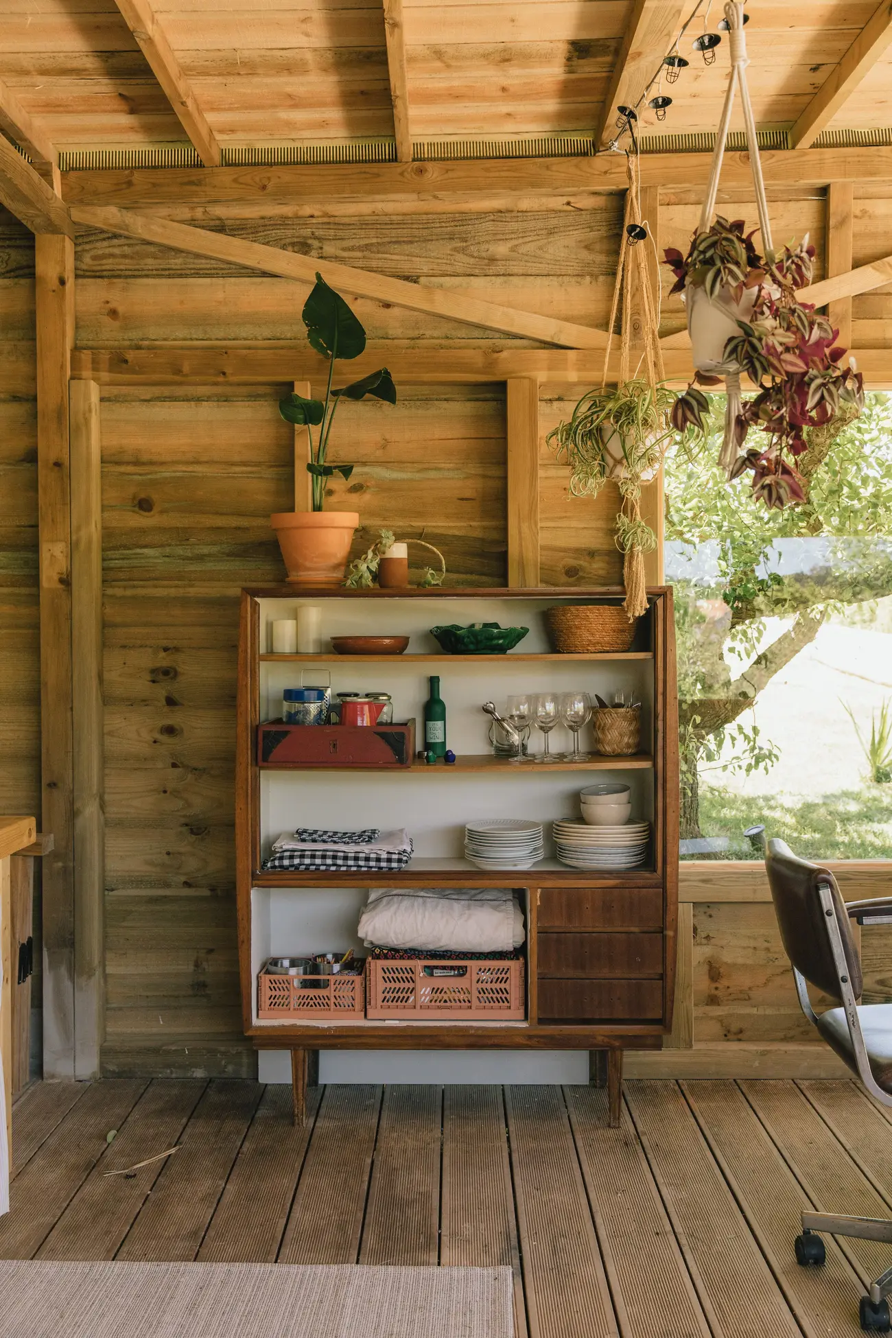 Cozinha exterior partilhada, a Barraca