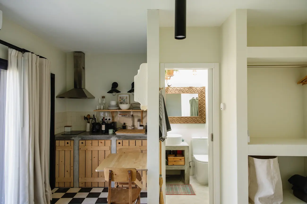 Selva, cozinha e casa de banho