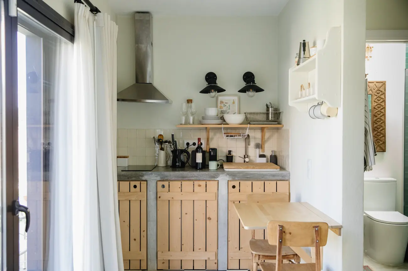 Cozinha e sala de estar da Selva